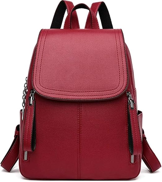 red fashion backpack