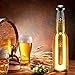 Coolzoom Beer Chill Sticks - Stainless Steel Wine Chillers - Beer and Beverage Coolers With A Tube Brush, Set of 2, Silver
