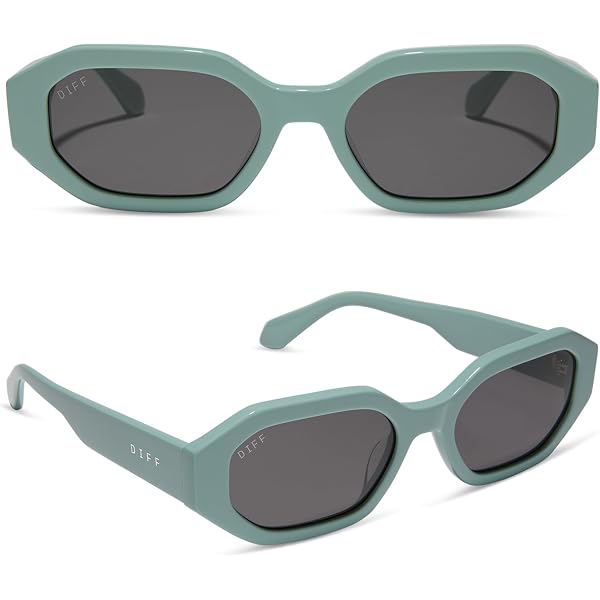 Amazon.com: DIFF Eyewear Kaia Julep Crystal + Grey Mirror  display picture 2