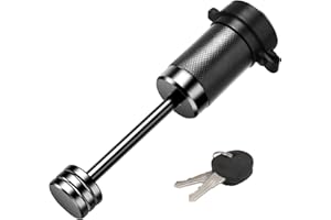 META Hardware Trailer Coupler Lock 1/4" Dia, Trailer Tongue Lock with 2-1/2 Inch Span Fits Latch-Type Coupler, Solid Coupler Lock with Keys for Towing Boat Truck RV Car Trailer…