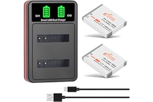 Pickle Power NB-6L NB-6LH Battery and Charger for Canon PowerShot D10 D20 ELPH 500 HS S90 S95 S120 SD770 SD980 SD1200 SD1300 