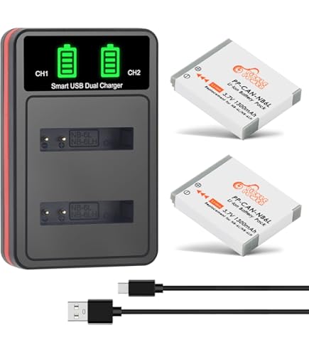 roxs - 2 batterie 1000 mAh per Canon PowerShot SX500 IS, SX510 HS roxs - 2 batterie 1000 mAh per Canon PowerShot SX500 IS, SX510 HS