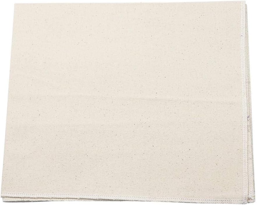 Ausomely Cloth Bread Baker Couche Proofing Cloth Pure Cotton Canvas Ultra-Thick Unstained Non-Bleached Foldable Couche For Baguettes 2 Size