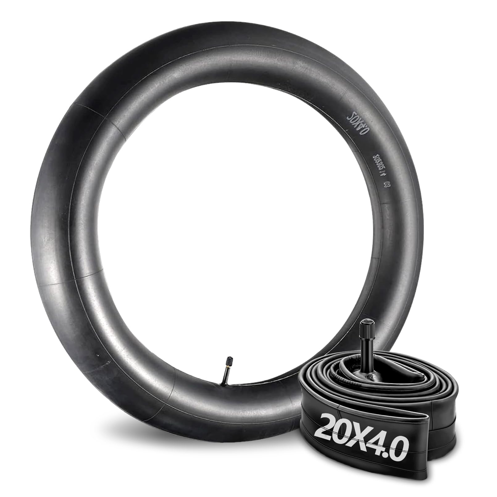 RainFlowwer 2 Pack Fat Tyre Bike Inner Tubes,20 x 4.0 AV32mm Schrader Valve for Mountain Bike Electric-Bike (Inner Tube-20x4.0)