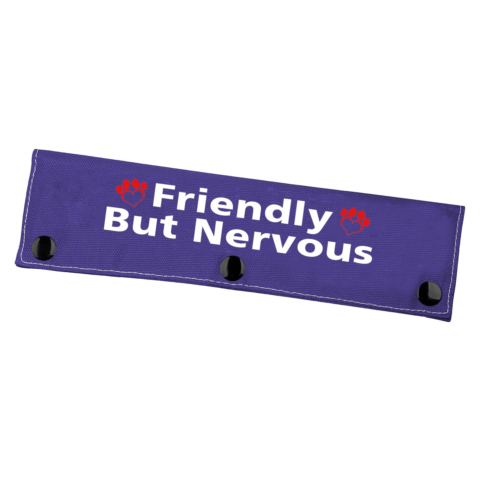 Zuo Bao Nervous Dog Leash Sleeve Friendly But Nervous Leash Wrap Social Distancing Gift (Friendly But Nervous)