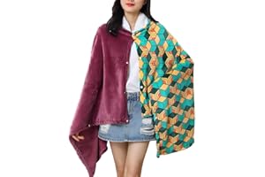 Juejuezi Hooded Wearable Blanket Hoodie Throw Blanket Cloak Cosplay Costume Shawl Wrap Nap Quilt 160x100 cm/63x40in