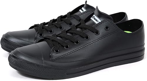 Amazon Co Jp アキリコ ハンテン Hang Ten レインスニーカー ローカット 一体成型 メンズ ブラック Lサイズ シューズ バッグ