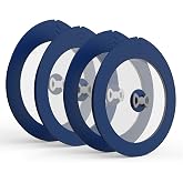 4 Pack Replacement Lids for Pyrex 7201-PC 4 Cup Glass Containers Mixing Bowl Silicone Storage Cover Leakproof Navy