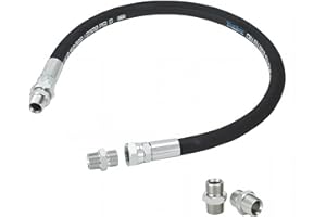 Compressor Jumper Hose 3/4" x 40", 700 PSI High Pressure Air Hose with 3/4" NPT Male Free-Rotating Fittings – 320°F Rubber Ho