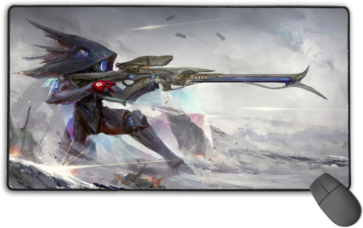 Warframe Frame 4075 Gaming Mouse Pad with Stitched Edges