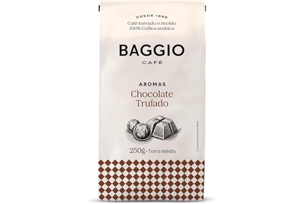 Baggio Café Café Torrado e Moído Aroma de Chocolate Trufado 250g