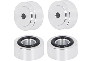 WISOQU 4Pcs Speaker Shock Absorption Feet, Aluminum Alloy Isolation Feet with Improved Sound Quality, Turntable Speaker Isolation Pad for Speakers CD Players
