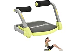 HOTSWEAT Ab Workout Equipment Sit Up Machine, Adjustable Ab Machine for Stomach Workout, Foldable Ab Core Trainer Crunch Mach