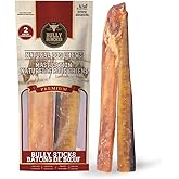 Bully Bunches Premium12 Inch Monster Odour-Free Bully Sticks for Large & Giant Dogs - Long Lasting Chews for Oral Care - All