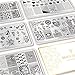 Born Pretty 5Pcs Nail Art Stamping Plates Set Valentine's Day Theme Love Couple Rose Flower Heart manicuring Image Plates