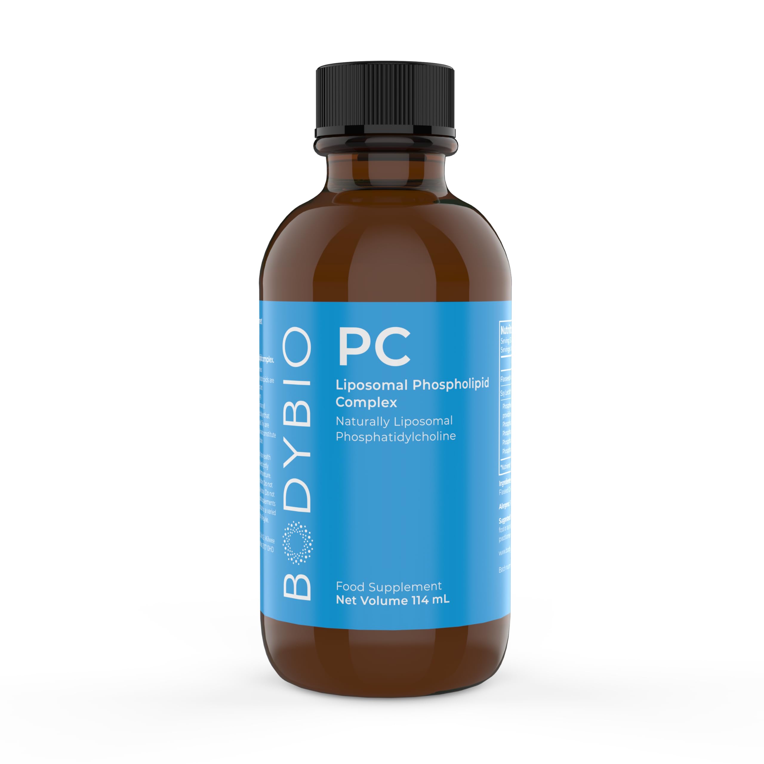 BodyBio PC - Phosphatidylcholine for Brain Health, Mental Clarity, Cognitive Function, Cellular Repair & Healthy Aging, Phospholipid Complex Supplement for Gentle Daily Detox