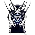TeShoarud Punk Gothic Cyber Mask for Men,Techwear Futuristic Full Face Mask Christmas Cosplay Costume Accessory