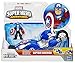 Playskool Heroes Marvel Super Hero Adventures Shield Bike Vehicle with Captain America Action Figure