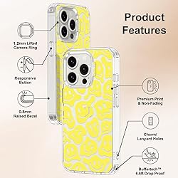 MOSNOVO Case for iPhone 15 Pro, [Buffertech 6.6ft