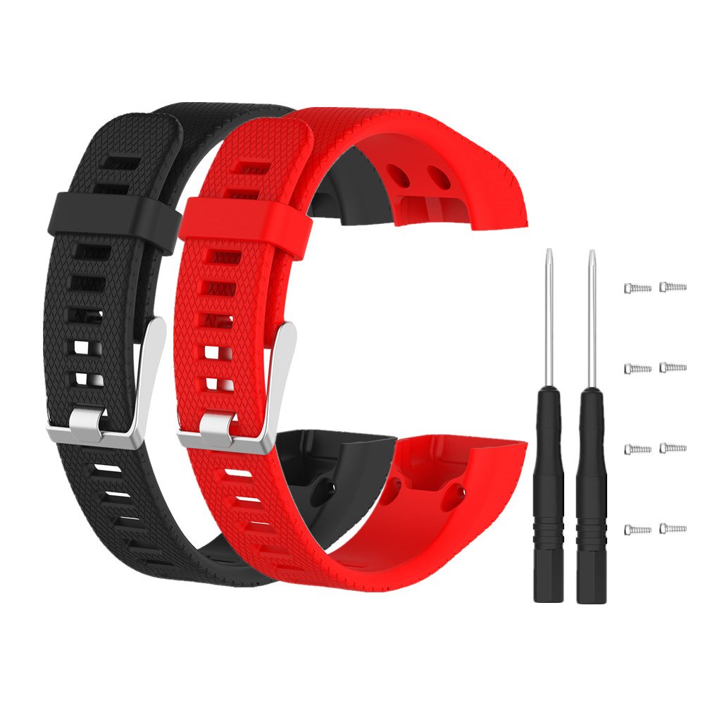 Muovrto Watch Strap for Garmin Approach X40/X10, Silicone Replacement Sport Band Watch Band Strap for Garmin Vivosmart HR Plus