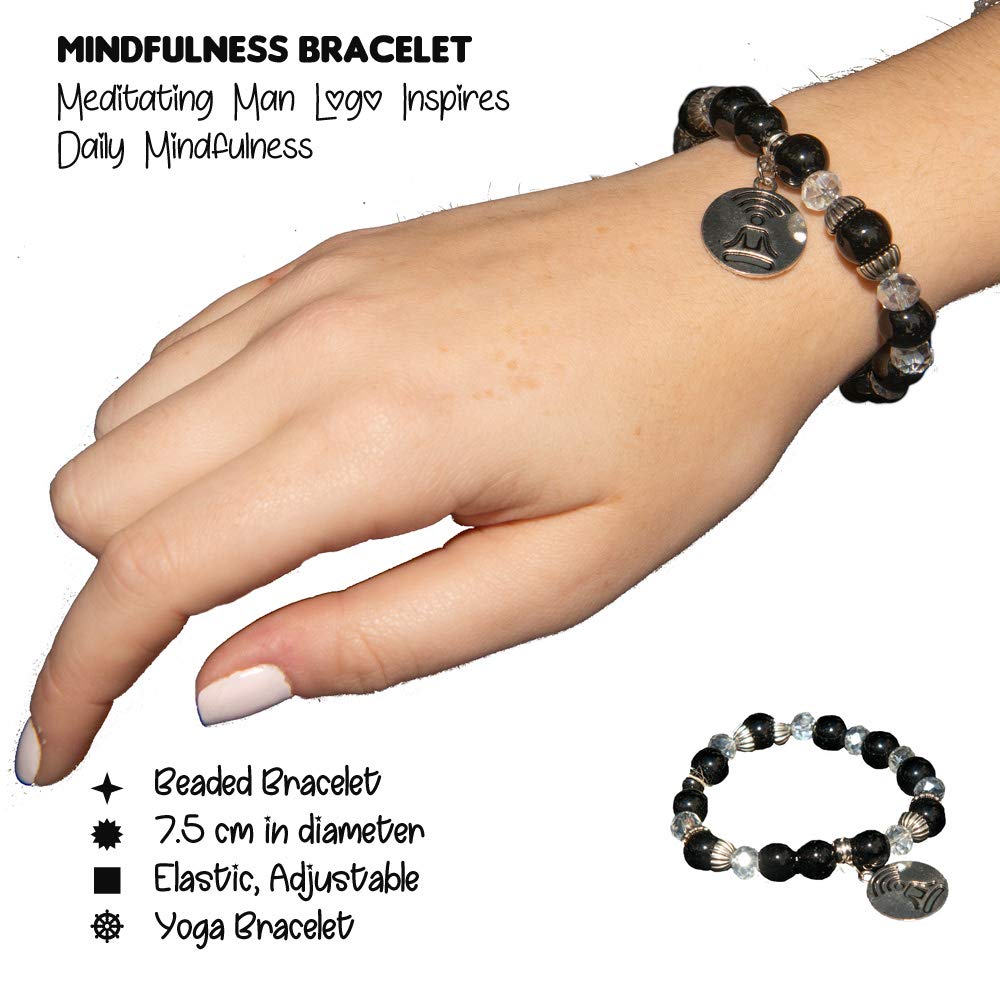 Fashion charm bracelet, 3 set bracelets | Couples meditation, distance, love bracelets | Mindfulness bracelet | Meditation set bracelet unisex| Multiuse adjustable bracelet |Beaded yoga for men, women