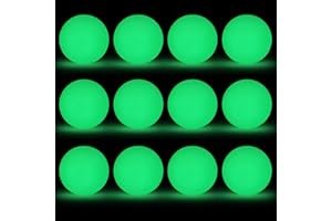 Elcoho Ice Hockey Puck, Glow in The Dark Party Pucks, Green Floor Puck Bulk with Drawstring Bag for Youth Adults Outdoor Indoor Sports Games Practicing & Training