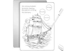 Tangxi LCD Writing Tablet, Magnetic Drawing Pad with Pen, Writing Pen with 0.5mm & 0.8mm Tips, Smooth Writing, Eye Protection