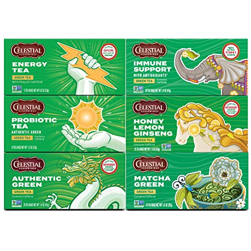Celestial Seasonings Green Tea Variety Pack, Honey Lemon Ginseng