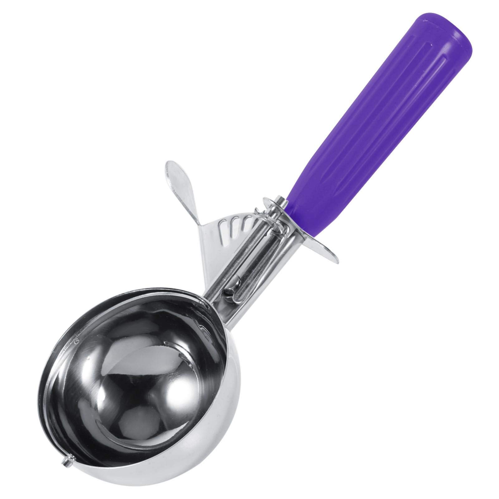 KIKYO Ice Cream Scoop, 1Pcs Stainless Steel Practical Ice Cream Scoop with Plastic Handle for Home Dessert Shop Cafe Bar Restaurant(4.2CM)