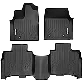 SMARTLINER Custom Fit All Weather Protection 2 Row Floor Mat Liner Set Compatible with 2023-2025 Toyota Sequoia