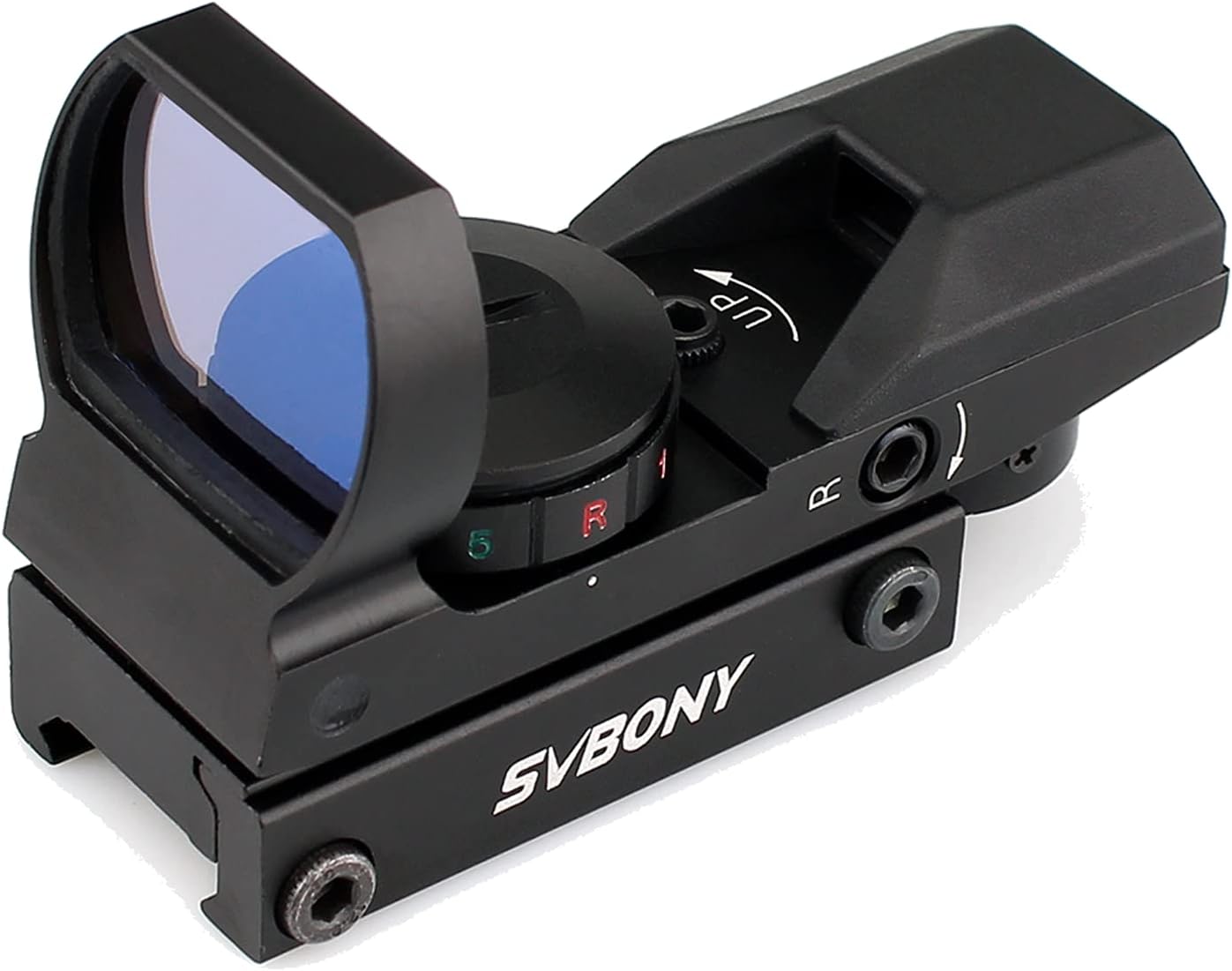 SVBONY Red and Green Dot Sight Reflex Sight Tactical 4 Reticles 5 Brightness Levels 20mm Mount 33mm Reflex Lens and 2 Allen Screws (Black) : Sports & Outdoors