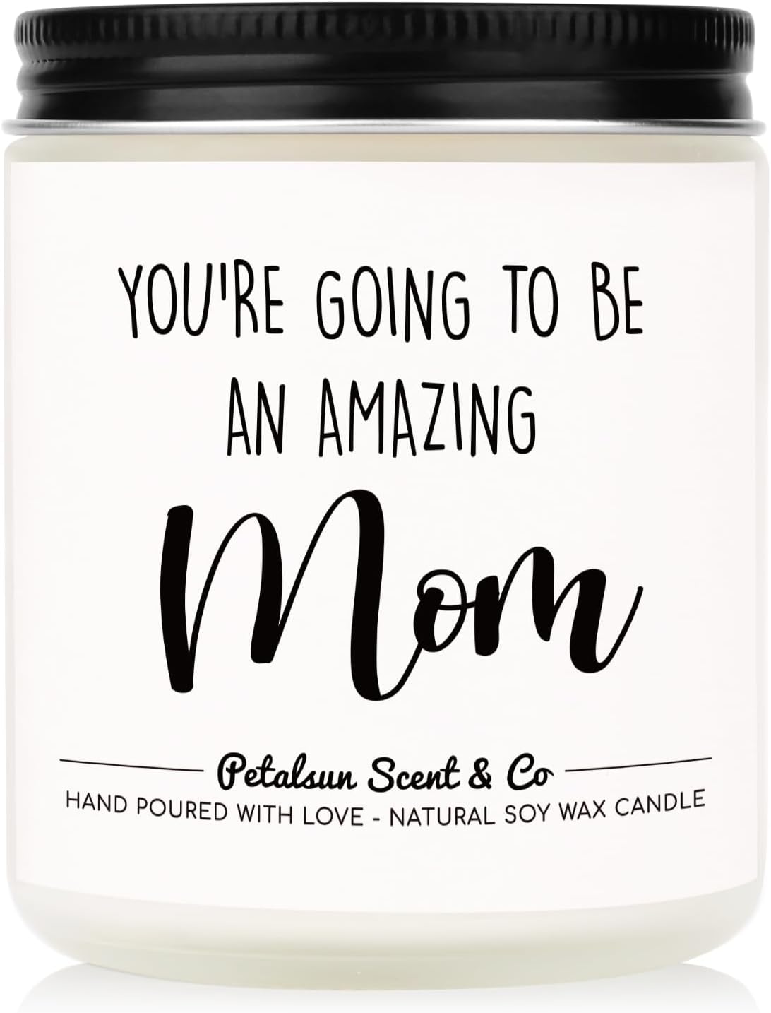 Candles & Holders - Petalsun New Mom Gifts - Handmade Lavender Natural Soy Wax Candle, Pregnancy Gifts, New Mommy Essentials, Mom to Be Gift, Mama Gifts for New Mom, Pregnancy Must Haves