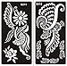 Tattoo Stencil/Template Set of 10 Sheet G Henna and Flower Designs