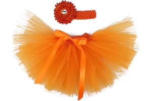MizHome Newborn Baby Girls Birthday Layered Tulle Tutu Skirt Flower Headwear Outfits