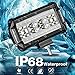 LED Pods, OFFROADTOWN 5'' 168W QUAD Row LED Light Bar Spot Flood Combo Beam Off road Driving Fog lights Waterproof LED Cubes OSRAM Work Light for Truck Jeep Motorcycle Boat