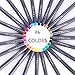 Fineliner Color Pens - 10 Pieces 0.38 mm Fine Line Drawing Pen, Porous Fine Point Markers Perfect for Planner Calendar and Coloring Book Art Projects