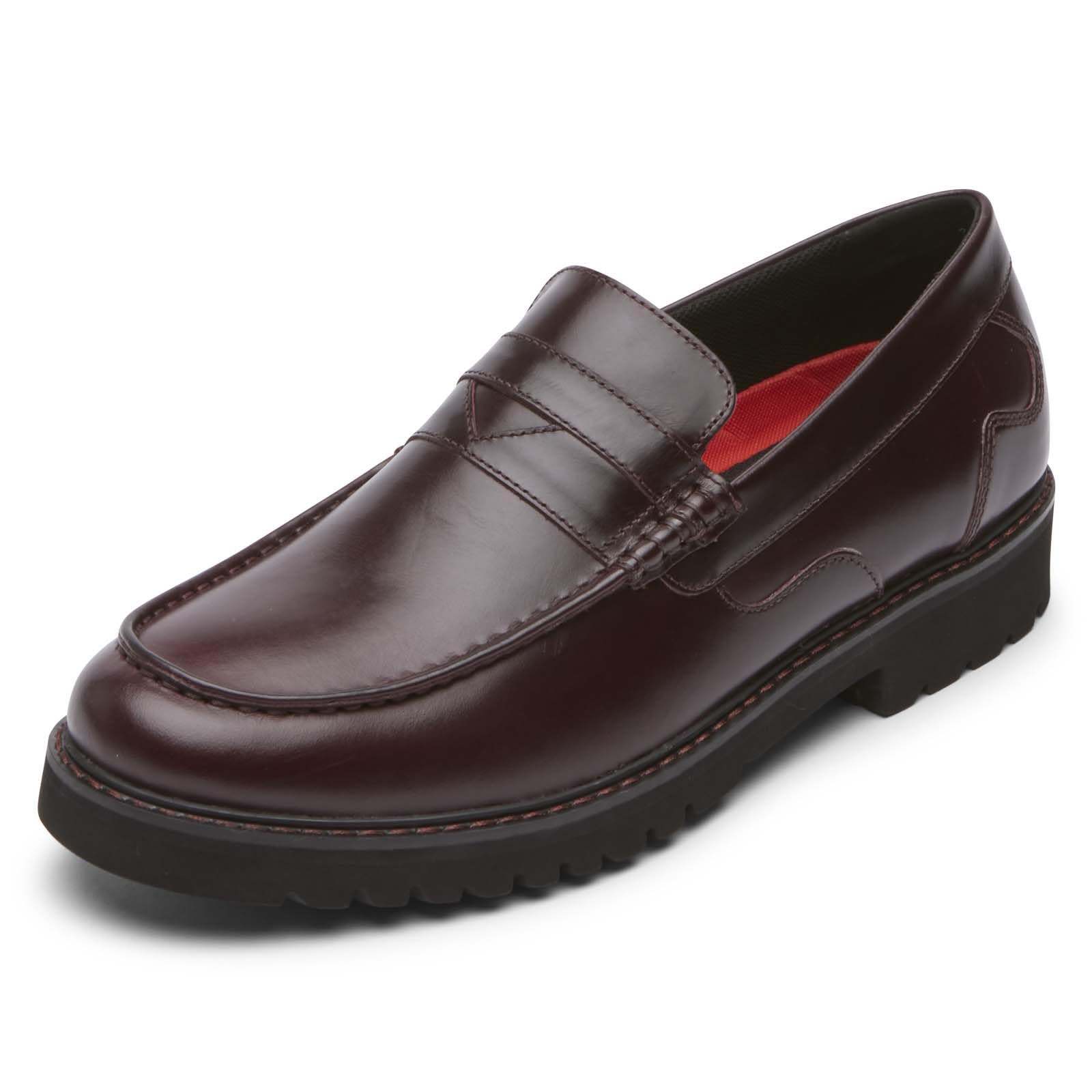 Rockport Men’s Maverick Penny, Burgundy, 8 M