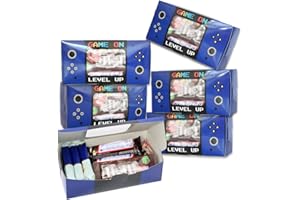 Shescrzionu Video Game Party Favors Boxes 12 PCS-Perfect Party Favor Boxes with Window,Game On Birthday Decorations Video Game Birthday Decorations,Game Bags,Video Game Gifts Aa06