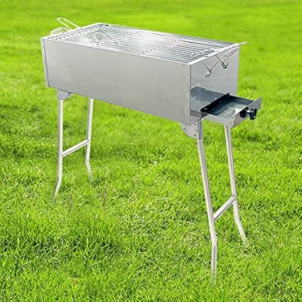 Mangal Schaschlikgrill BENE PREMIUM 200 aus Edelstahl, klappbar