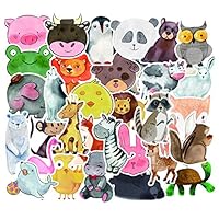 Honch Cute Cartoon Animal Stickers Girl Lovely Stickers Pack 50 Pcs Suitcase Stickers Vinyl Decals for Laptop Bumper Helmet Ipad Car Luggage Water Bottle