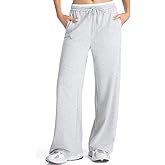 Mefija Women's Sweatpants Mid Waisted Drawstring Baggy Elastic Straight Wide Leg Pants with Pocket 2025