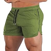 EVERWORTH Men's Athletic Shorts Gym Workout Short Shorts Casual Shorts Running Bodybuilding 5 Inch Inseam Shorts