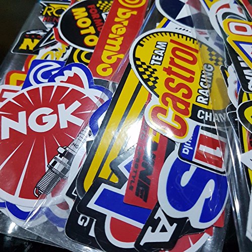120 Pcs Racing Sticker Pack Vintage Decal Rare Original Motocross Motorcycle Car Decal Stickers - //coolthings.us