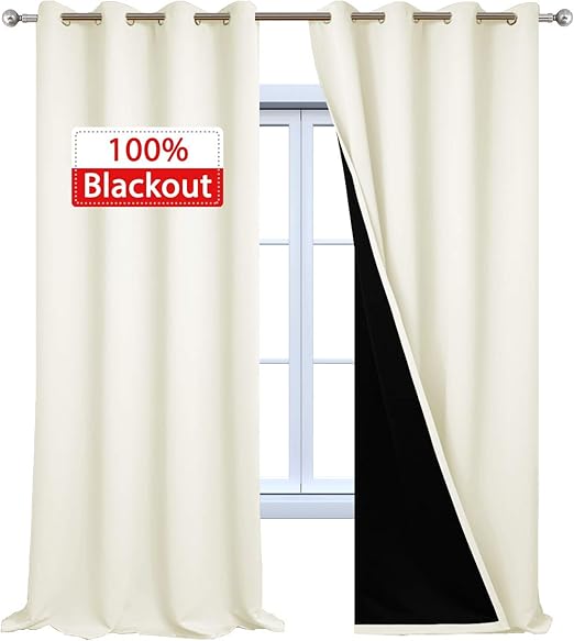 Amazon Com Yakamok 100 Blackout Window Curtain Panels Heat And