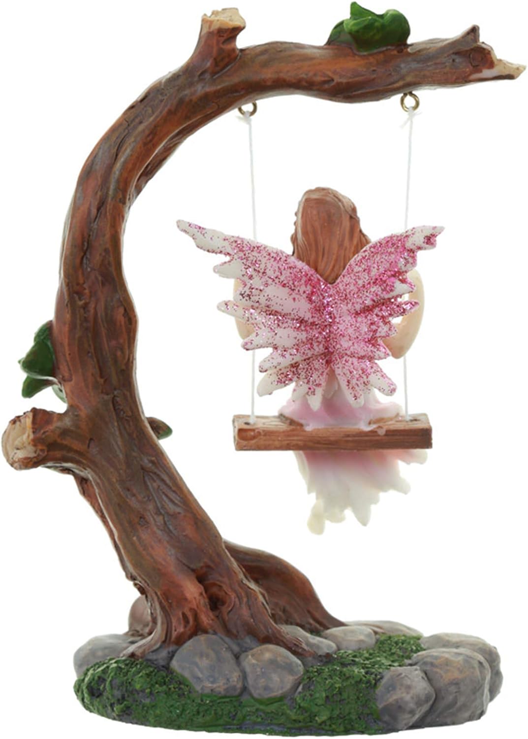 Flower Fairy Swing Figurine, Pink, 14cm - Image 4