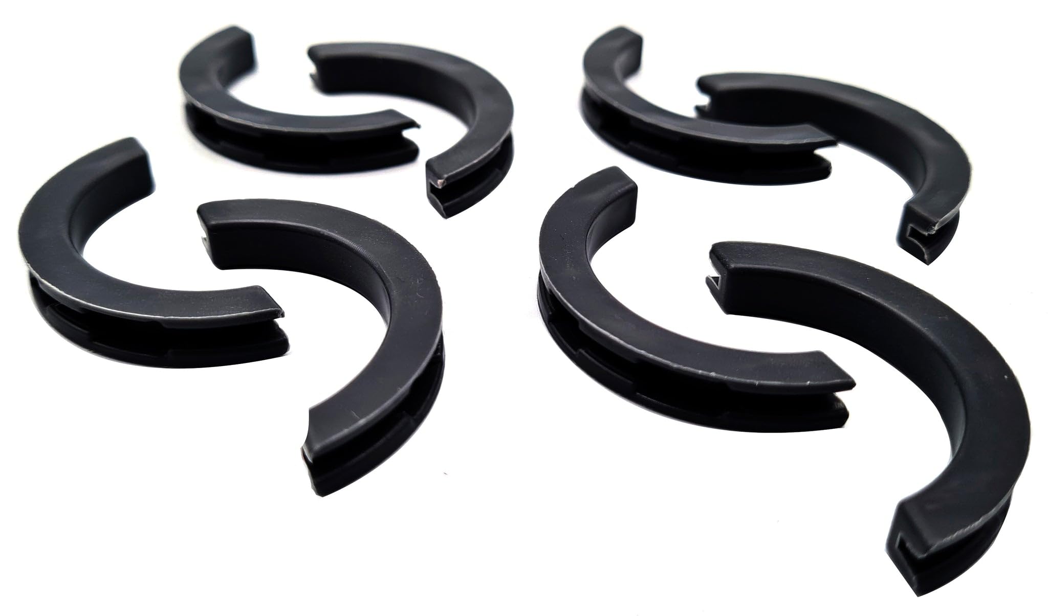 B & Z Plastic Caps Radiator Brackets Slot Inserts Anti Vibration Fitting for Designer Vertical or Horizontal Radiator Brackets (Black, 8 Pcs)