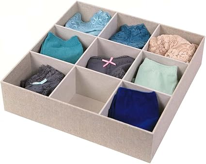 Amazon Com Richards Homewares 9 Compartment Sock Drawer Organizer