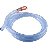 Gas Siphon Hose Pump, Shaker Siphon Hose for Gasoline/Fuel/Water Transfer | 1/2" Valve, Safety Self-Priming Hose for Other Liquids, No Assembly and Easy Storage for Cars, Boats and Motorcycles