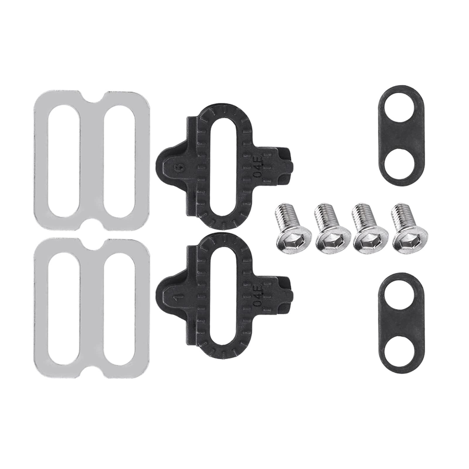 Bike Cleat Set, Bike Shoes Pedals Cleats Set for Mountain Road Bike SPD Pedals