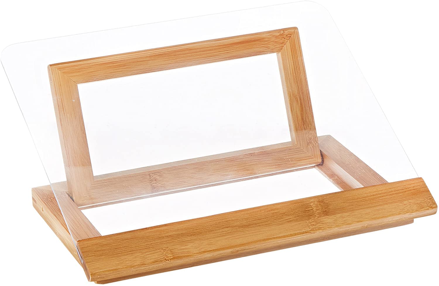 Photo 1 of Lipper International 8815 Bamboo Wood and Acrylic Cookbook Holder, 12-1/2" x 9-1/4" x 6-3/4"